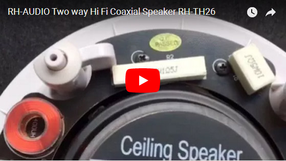 RH-AUDIO Two Way Hi Fi Coaxial Speaker RH-TH26