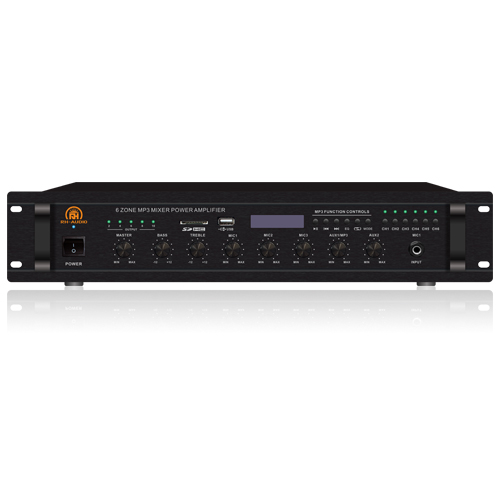 6-Zone USB/SD/FM/BT 100V PA Amps